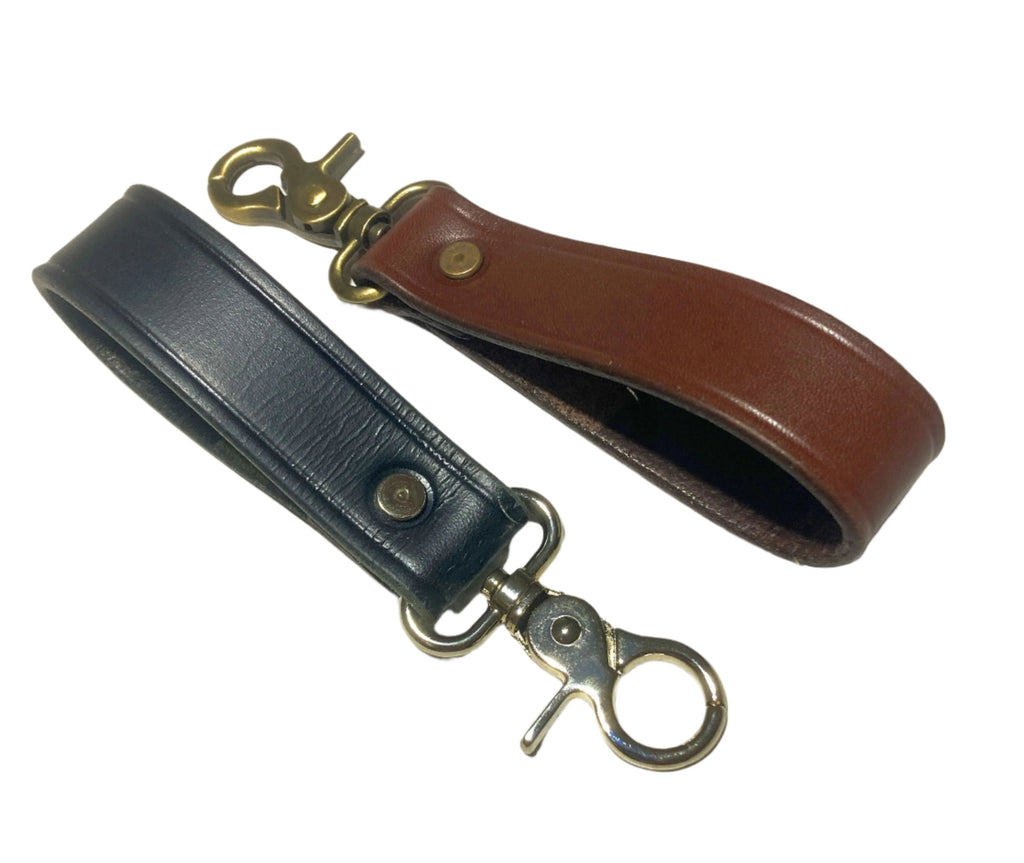 1 in. Heavy Duty Leather Belt Loop Key Fob Tool Keeper - Choice of colors