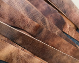 Close-up of brown leather COLOR VARIATIONS