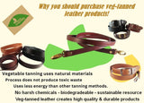 1" Leather Antiqued Brown Distressed Rifle Gun Carbine Sling & 12" Removable Shoulder Pad