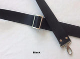 1.5 in. Leather Adjustable Convertible Slide Cross Body Purse Bag Strap - Choice of 3 colors