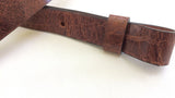 3/4 in. Antiqued Leather Rifle Gun Carbine Sling Strap Adjusts 30 in. - 42 in.
