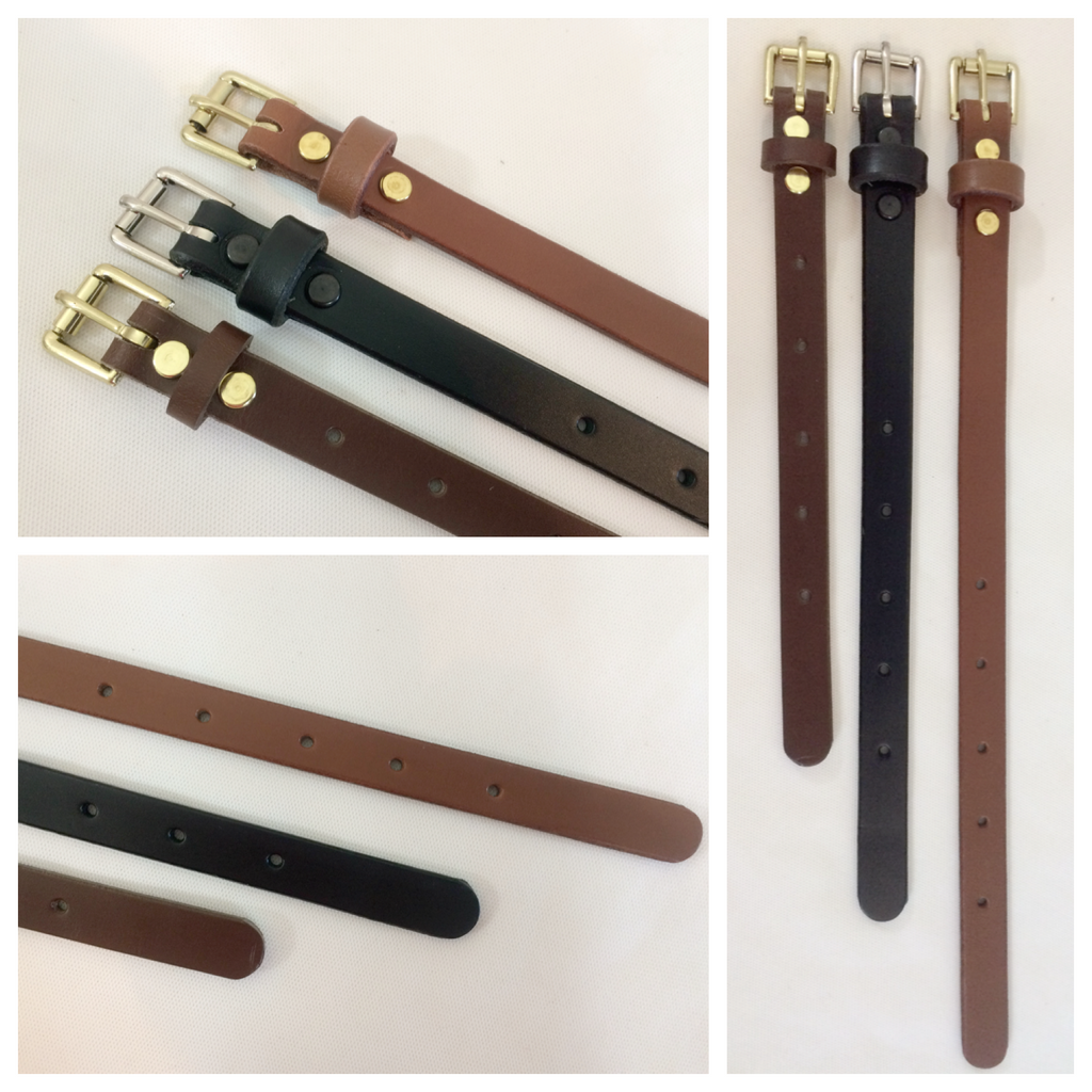 1 in. Adjustable Leather Strap Extenders Extensions for Bag Straps - 3  lengths