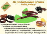 3/8 in. Vachetta Leather Adjustable Cross Body Purse Bag Strap