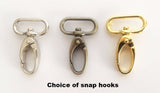 1 in. Snap hooks silver, antique brass & gold-tone