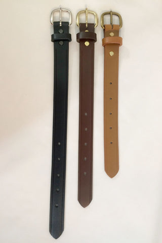 Leather Strap Extender - 3/4 Wide - Solid Brass #19 Hook - Choice of  Leather Color & Length