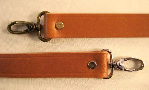 Vintage Tan Purse Strap Replacement in Leather at One Inch and