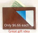 Whiskey Brown leather wallet Great value Buy now