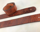 Pair 1" Antiqued Leather Cuff Bracelets Wristbands Blank Adjustable  3 Sizes New