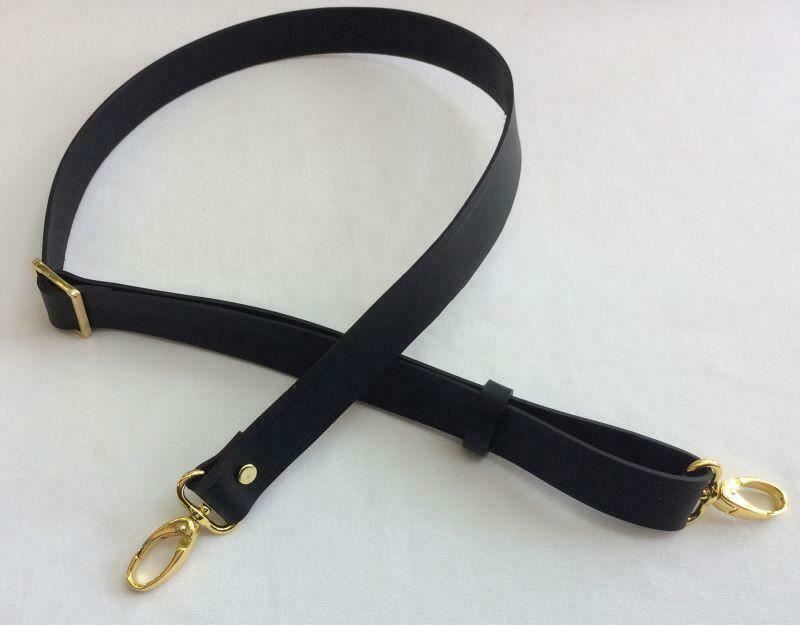 3/8 in. Vachetta Leather Adjustable Cross Body Purse Bag Strap 44 / Gold Tone
