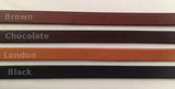 3/8 in. wide leather strips sample colors