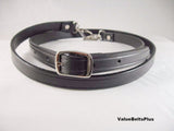 black leather 1/2 wide leather crossbody adjustable strap for hand bag