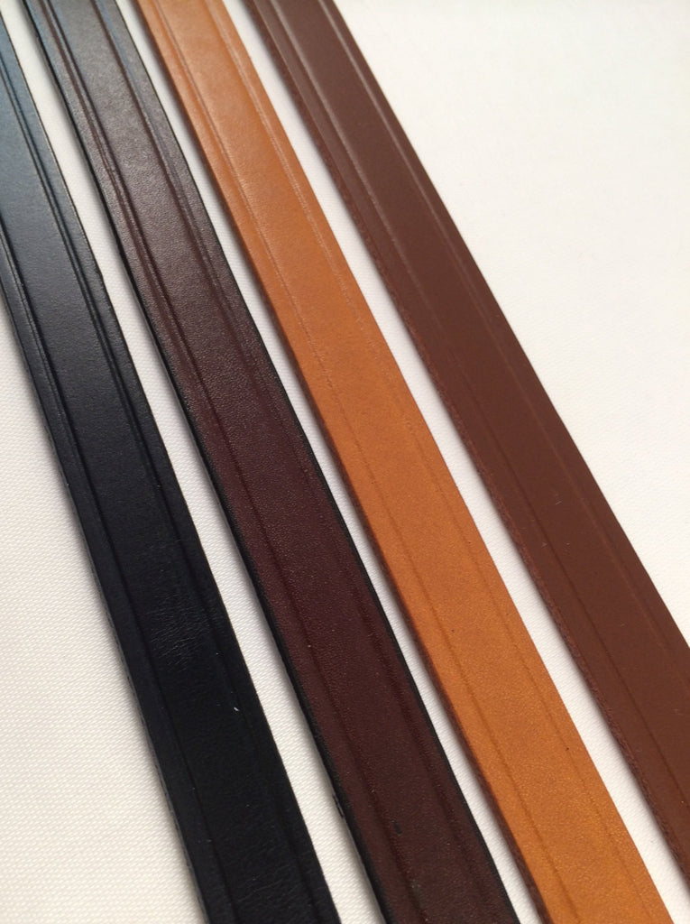3/8 inch Wide Finished Leather Belt Strip Blank 9-10 oz. Choice of 4 c –  ValueBeltsPlus