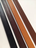 valuebeltsplus leather strip finished with hand glazed edges. Great project for a belt or strap....
