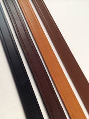 1 inch Wide Finished Leather Belt Strip Blank 8-9 oz. Choice of 4 colors