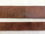 antique brown leather strip