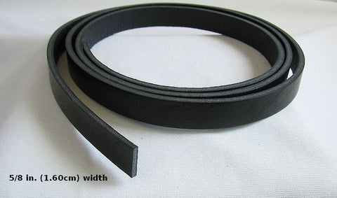 Black Genuine Leather Strip by ArtMinds™
