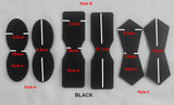 Black Leather Attachment Tabs for Bags Purses Handles or Straps