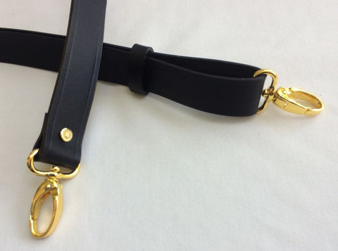 3/8 in. Vachetta Leather Adjustable Cross Body Purse Bag Strap 52 / Gold Tone