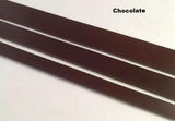 Dark brown 1", 1/2", 3/4" leather strips choice of widths for crafts, handles, choice of colors
