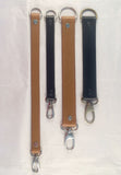 Snap on Leather Strap Extenders Extensions for Bags - 4 widths - 3 lengths