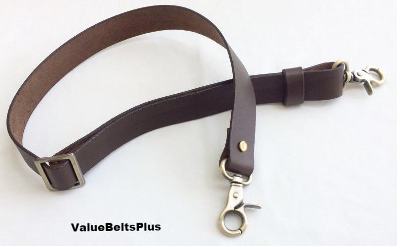 1' Leather Adjustable Bag Purse Crossbody - Shoulder Strap 32 to 60 3  Colors