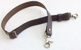 dark brown 5/8 in. Leather Adjustable Convertible Slide Cross Body Bag Strap