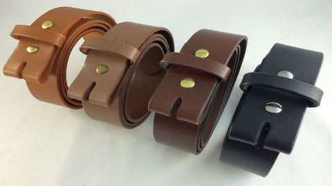 1 inch Finished Top Grain Cowhide Leather Belt Strips Blanks 9-10 oz 56 Inches Chocolate / 1 inch / Silver