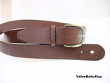 1.5 inch wide vintage style guitar strap brown leather