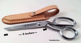 Hard leather case made of Vachtta leather for 7-8 inch scissors
