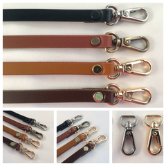 3/8 in. Skinny Thin Leather Shoulder Purse Bag Handles Replacement Strap