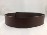 Color Chocolate leather belt blank by ValueBeltsPlus
