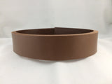 Brown, color of leather belt blank by ValueBeltsPlus