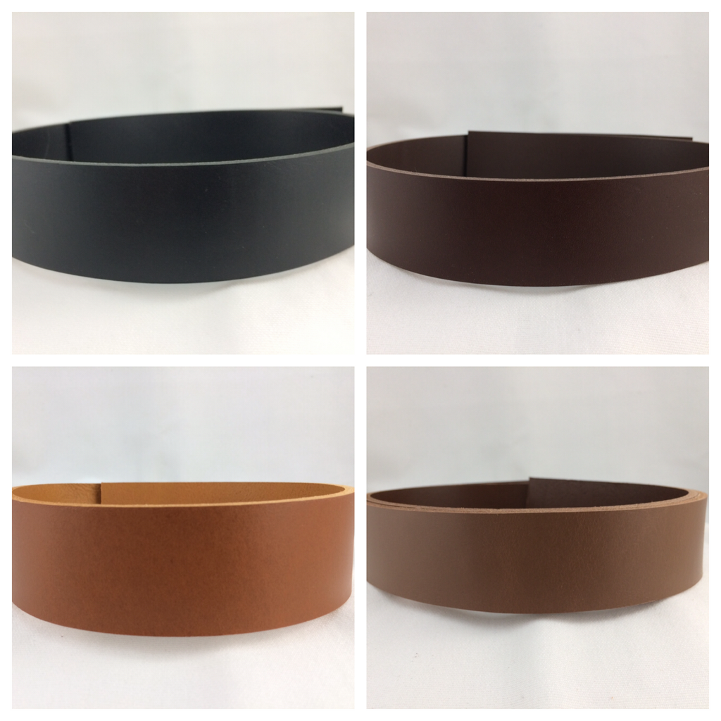 3/4 inch Wide Leather Belt Strip Blank Crafts 9-10 oz. Choice of 4 colors