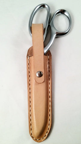 leather case for 7-8 inch scissors handcrafted