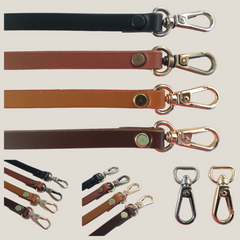 5/8 in. Leather Cross Body Bag Replacement Strap w/Loops - 4 Colors