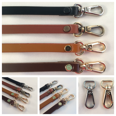 Thin 3/8 inch Leather Straps - Adjustable - Cross Body - Handles - Wri –  ValueBeltsPlus