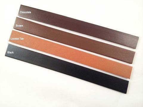 1.25 in. wide Cowhide leather strip blank belt strap crafts black brown dark tan