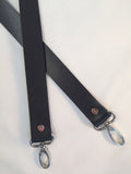 1" Quality Wide Leather Cross Body Purse Bag Strap NEW 5 Lengths  3 Colors