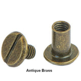 antique brass chicago screws
