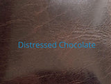 chocolate distressed leather color