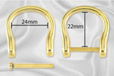 D-rings for handles or bag rings