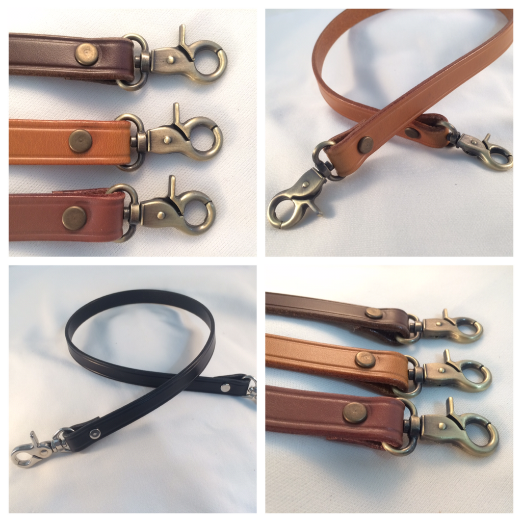 1" Cowhide Leather Cross Body or Shoulder Bag Purse Straps 7 lengths + 4 Colors