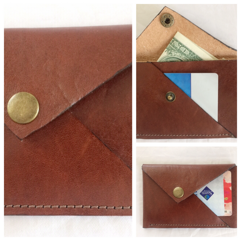 Leather Slim Minimalist Wallet Credit ID Card Holder RFID Secure Pocket
