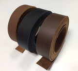 5-6 oz. asian buffalo chrome tanned strips Brown, black & chocolate colors