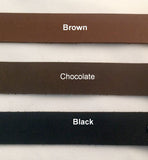 5-6 oz. asian buffalo chrome tanned strips Brown, black & chocolate colors